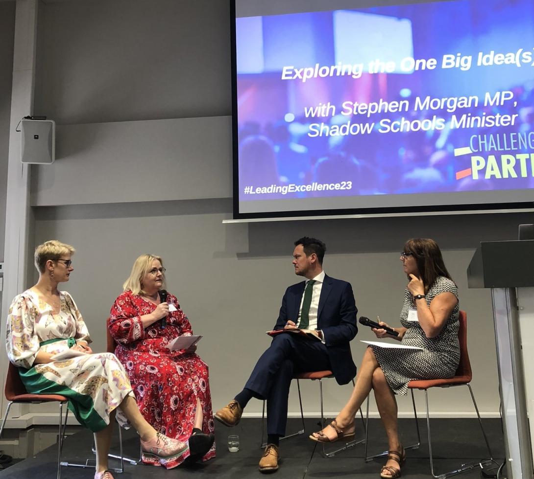 CP CEO and Trust leaders on stage